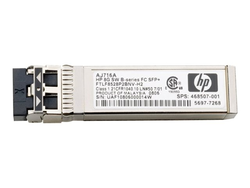 HPE - SFP (mini-GBIC) transceiver module - 4Gb Fibre Channel (SW) - remarketed - for 8Gb Virtual Connect Fibre Channel Module; HPE 1606; StorageWorks 2408, 8/8 AJ715AR