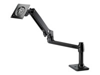 HP Single Monitor Arm - Mounting kit (desk clamp mount, grommet mount, single-screen mounting arm) - for LCD display - jack black - screen size: up to 24" - for HP 34, t430 v2; EliteDesk 705 G4, 705 G5; EliteOne 800 G5, 800 G6, 800 G8; ProOne 400 G4 BT861AA-D1