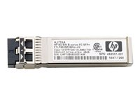 HPE - SFP+ transceiver module - 8Gb Fibre Channel (SW) - Fibre Channel - remarketed (pack of 4) - for Modular Smart Array 2040, 2040 10Gb C8R23AR