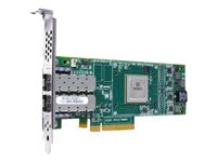 HPE StoreFabric SN1100Q 16Gb Dual Port - Host bus adapter - PCIe 3.0 low profile - 16Gb Fibre Channel x 2 - for ProLiant DL325 Gen10, DL345 Gen10, DL365 Gen10, DX360 Gen10, XL220n Gen10, XL290n Gen10 P9D94A