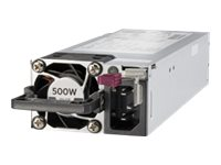 HPE - Power supply - hot-plug / redundant (plug-in module) - Flex Slot - 80 PLUS Platinum - AC 100-240 V - 500 Watt - 563 VA 865408-B21