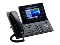 Cisco Unified IP Phone 8961 Slimline - VoIP phone - SIP, RTCP, SRTP - multiline - charcoal grey CP-8961-CL-K9-NB