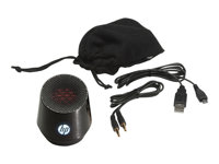 HP S4000 - Speaker - for portable use - 1.5 Watt - sparkling black - for ENVY x360 Laptop; Pavilion TouchSmart; Pavilion x2; Spectre x360 Laptop; x2 H5M95AA
