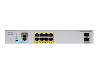 Cisco Catalyst 2960L-8PS-LL - Switch - Managed - 8 x 10/100/1000 + 2 x Gigabit SFP (uplink) - desktop, rack-mountable - PoE+ (67 W) WS-C2960L-8PS-LL