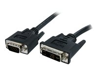 StarTech.com 2m DVI to VGA Display Monitor Cable M/M DVI to VGA (15 Pin) - Video cable - HD-15 (VGA) (M) to DVI-A (M) - 2 m - molded, thumbscrews - black DVIVGAMM2M