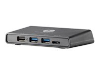 HP 3001pr USB 3.0 Port Replicator - Docking station - USB - VGA, HDMI - GigE - for ZBook 14u G5, 15u G2, 15u G3, 15u G4, 15u G5, 17 G3, 17 G4, Studio G5, Studio x360 G5 F3S42AA-D1