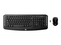 HP Classic Desktop - Keyboard and mouse set - wireless - 2.4 GHz - Swedish - for Pavilion 20, 23, 27, 500, 510, 550, 590, 595, HPE h8-1301, p6, TP01 LV290AA#ABS