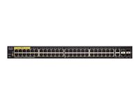 Cisco Small Business SF350-48P - Switch - L3 - Managed - 48 x 10/100 (PoE+) + 2 x 10/100/1000 + 2 x combo Gigabit SFP - rack-mountable - PoE+ (382 W) SF350-48P-K9-EU-NB