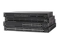 Cisco 550X Series SF550X-48MP - Switch - L3 - Managed - 48 x 10/100 (PoE+) + 2 x combo 10 Gigabit SFP+ + 2 x SFP+ - rack-mountable - PoE+ (740 W) SF550X-48MP-K9-EU