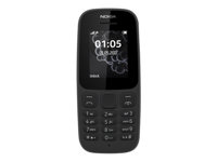 Nokia 105 (2017) - Feature phone - dual-SIM - RAM 4 MB / Internal Memory 4 MB - 160 x 120 pixels - black A00028533