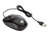 HP Travel - Mouse - right and left-handed - optical - 2 buttons - wired - USB G1K28AA-NB
