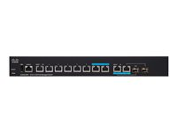 Cisco Small Business SG350-8PD - Switch - L3 - Managed - 6 x 10/100/1000 (PoE+) + 2 x 100/1000/2.5G (PoE+) + 2 x combo SFP+ - desktop - PoE+ (124 W) SG350-8PD-K9-EU
