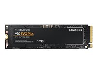 Samsung 970 EVO Plus MZ-V7S1T0BW - SSD - encrypted - 1 TB - internal - M.2 2280 - PCIe 3.0 x4 (NVMe) - buffer: 1 GB - 256-bit AES - TCG Opal Encryption MZ-V7S1T0BW