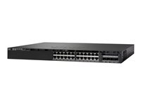 Cisco Catalyst 3650-24PD-L - Switch - Managed - 24 x 10/100/1000 (PoE+) + 2 x 10 Gigabit SFP+ - desktop, rack-mountable - PoE+ (390 W) WS-C3650-24PD-L-REF