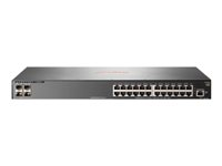 HPE Aruba 2930F 24G 4SFP - Switch - L3 - Managed - 24 x 10/100/1000 + 4 x Gigabit SFP (uplink) - rack-mountable JL259A