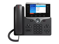 Cisco IP Phone 8851 - VoIP phone - SIP, RTCP, RTP, SRTP, SDP - 5 lines - charcoal - refurbished CP-8851-K9-RF