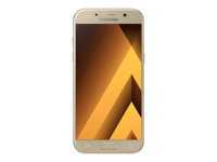 Samsung Galaxy A5 (2017) - 4G smartphone - RAM 3 GB / Internal Memory 32 GB - microSD slot - OLED display - 5.2" - 1920 x 1080 pixels - rear camera 16 MP - front camera 16 MP - sand gold SM-A520FZDAPHN-REF