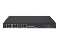 HPE 5130-24G-PoE+-4SFP+ EI - Switch - L3 - Managed - 24 x 10/100/1000 + 4 x 10 Gigabit Ethernet / 1 Gigabit Ethernet SFP+ - rack-mountable - PoE+ (370 W) JG936A