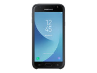 Samsung Dual Layer Cover EF-PJ330 - Back cover for mobile phone - black - for Galaxy J3 (2017) EF-PJ330CBEGWW