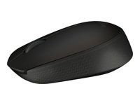 Logitech B170 - Mouse - optical - 3 buttons - wireless - 2.4 GHz - USB wireless receiver - black 910-004798