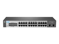 HPE OfficeConnect 1410 24 2G - Switch - unmanaged - 24 x 10/100 + 2 x 10/100/1000 - desktop, rack-mountable, wall-mountable J9664A-A1