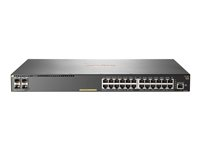 HPE Aruba 2930F 24G PoE+ 4SFP - Switch - L3 - Managed - 24 x 10/100/1000 (PoE+) + 4 x Gigabit SFP (uplink) - rack-mountable - PoE+ (370 W) JL261A