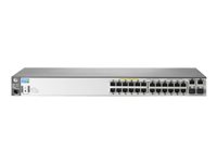 HPE Aruba 2620-24-PPoE+ - Switch - L4 - Managed - 12 x 10/100 (PoE) + 12 x 10/100 + 2 x SFP - rack-mountable - PoE J9624A-REF
