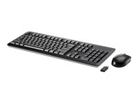 HP - Keyboard and mouse set - wireless - UK - black - promo - for HP 260 G2; EliteDesk 705 G3, 800 G2; EliteOne 800 G3; Retail System MP9 G2; Workstation Z2 QY449AT#ABU-D1