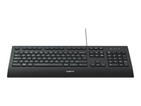 Logitech Corded K280e - Keyboard - USB - US International 920-005217