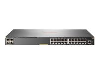 HPE Aruba 2930F 24G PoE+ 4SFP+ - Switch - L3 - Managed - 24 x 10/100/1000 (PoE+) + 4 x 1 Gigabit / 10 Gigabit SFP+ (uplink) - rack-mountable - PoE+ (370 W) JL255A