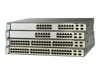 Cisco Catalyst 3750G-24PS-E - Switch - L3 - Managed - 24 x 10/100/1000 (PoE) + 4 x SFP - rack-mountable - PoE WS-C3750G-24PS-E-NB