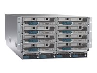 Cisco UCS 5108 Blade Server Chassis - Rack-mountable - 6U - up to 8 blades - no power supply UCSB-5108-AC2-REF