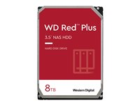 WD Red Plus WD80EFAX - Hard drive - 8 TB - internal - 3.5" - SATA 6Gb/s - 5400 rpm - buffer: 256 MB WD80EFAX