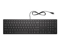HP Pavilion 300 - Keyboard - USB - Swedish - jet black - for Pavilion 24, 27, 590, 595, TP01 4CE96AA#ABS