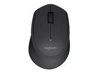 Logitech M280 - Mouse - right-handed - optical - 3 buttons - wireless - 2.4 GHz - USB wireless receiver - black 910-004287