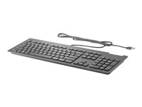 HP Business Slim - Keyboard - USB - Belgium - black - for HP 34, Z1 G9; Elite 800 G9; Pro 260 G9, 400 G9; ProOne 440 G9; ZBook Fury 15 G8, 17 G8 Z9H48AA#AC0