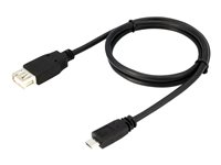 HP - USB adapter - Micro-USB Type B (M) to USB (F) - USB 2.0 OTG - for Pro Slate 12, 8; Pro Tablet 10 EE G1, 408 G1 K2P83AA-NB