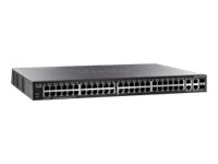 Cisco Small Business SG300-52P - Switch - L3 - Managed - 50 x 10/100/1000 (PoE+) + 2 x combo Gigabit SFP - desktop, rack-mountable - PoE+ (375 W) SG300-52P-K9-EU