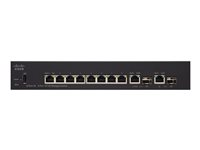 Cisco Small Business SF352-08 - Switch - L3 - Managed - 8 x 10/100 + 2 x combo Gigabit Ethernet/Gigabit SFP - desktop SF352-08-K9-EU