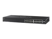 Cisco Small Business SG112-24 - Switch - unmanaged - 24 x 10/100/1000 + 2 x combo Gigabit SFP - rack-mountable - refurbished SG112-24-EU-RF