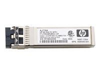 HPE - SFP (mini-GBIC) transceiver module - 8Gb Fibre Channel (SW) - for HPE 8Gb, SN6000; StorageWorks 8/20q, 8Gb, MPX200, SN6000 AJ718A-REF