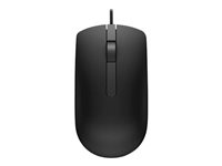 Dell MS116 - Mouse - optical - 2 buttons - wired - USB - black - retail 570-AAIR