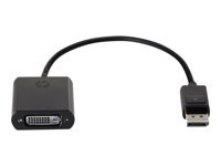 HP - DVI cable - DisplayPort (M) to DVI-D (F) - 19 cm - for Elite 600 G9, 800 G9, t655; EliteDesk 80X G8; Pro t550; ProOne 440 G9; Workstation Z2 G9 FH973AT