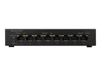 Cisco Small Business SG110D-08HP - Switch - unmanaged - 4 x 10/100/1000 + 4 x 10/100/1000 (PoE) - desktop, wall-mountable - PoE (32 W) - DC power SG110D-08HP