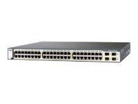Cisco Catalyst 3750-48PS SMI - Switch - L3 - Managed - 48 x 10/100 (PoE) + 4 x SFP - rack-mountable - PoE WS-C3750-48PS-S-REF