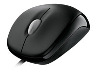 Microsoft Compact Optical Mouse 500 - Mouse - right and left-handed - optical - 3 buttons - wired - USB - black - retail U81-00008