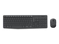 Logitech MK235 - Keyboard and mouse set - wireless - 2.4 GHz - US International 920-007931