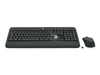 Logitech MK540 Advanced - Keyboard and mouse set - wireless - 2.4 GHz - QWERTY - UK 920-008684