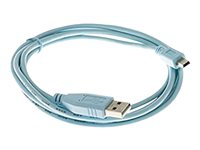 Cisco - USB cable - USB (M) to mini-USB Type B (M) - 1.8 m - for Cisco 1921, 1921 4-pair, 1921 ADSL2+, 1941; Catalyst 2960, 2960G, 2960S CAB-CONSOLE-USB-NB