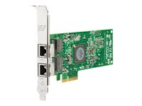 HPE NC382T - Network adapter - PCIe x4 - 1GbE - 1000Base-T - 2 ports - for ProLiant DL165 G7, DL360 G7, DL370 G6, DL380 G6, DL380 G7, DL385 G6, DL580 G5, ML370 G6 458492-B21-REF